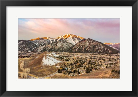 Framed Winter Scene Print