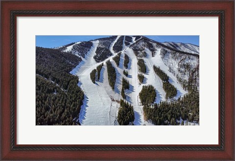 Framed Ski Trail Print