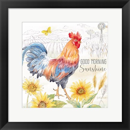 Framed Good Morning Sunshine V-Good Morning Print