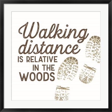 Framed Lost in Woods VI-Walking Distance Print