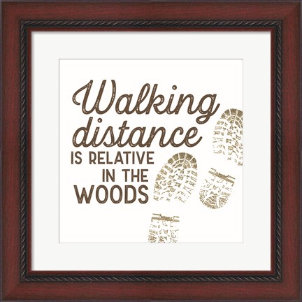 Framed Lost in Woods VI-Walking Distance Print