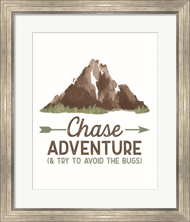 Framed Lost in Woods portrait III-Chase Adventure Print