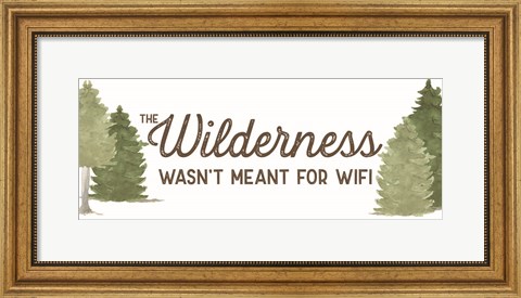 Framed Lost in Woods panel II-Wilderness Print