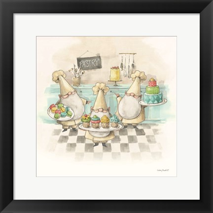Framed Everyday Gnomes VI-Pastry Print