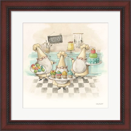 Framed Everyday Gnomes VI-Pastry Print