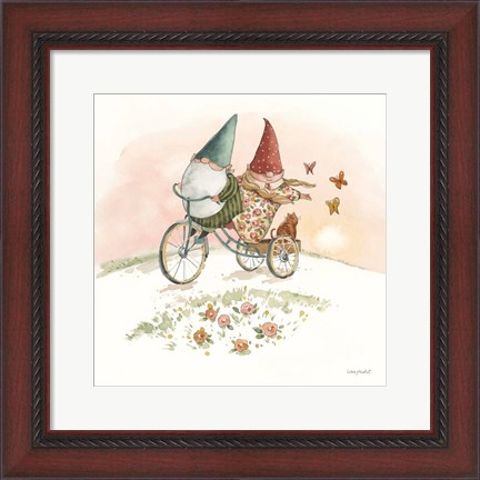 Framed Everyday Gnomes VIII-Bicycle Print
