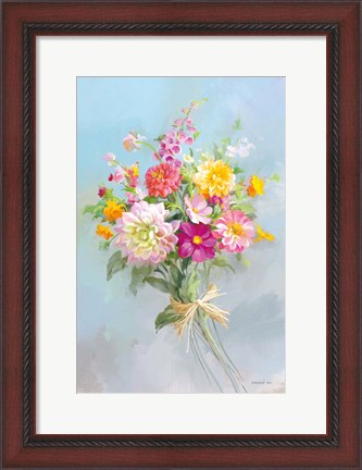 Framed Country Bouquet I v2 Print