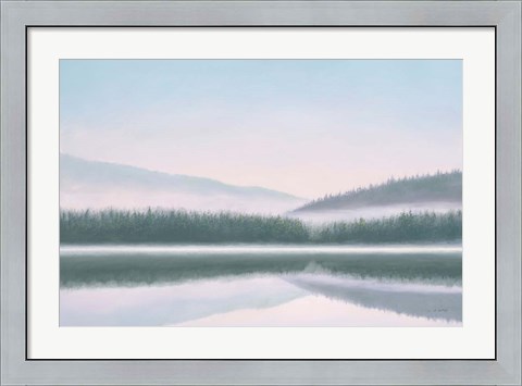 Framed Lakeside Morning Print