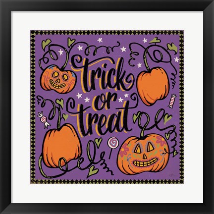 Framed Halloween Expressions II Print