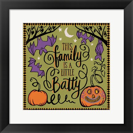 Framed Halloween Expressions III Print