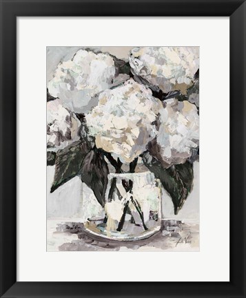 Framed Beach House Bouquet Neutral Print