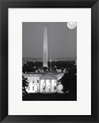 Framed Washington Dc Bandw Print