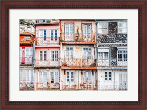 Framed Porto Houses Print