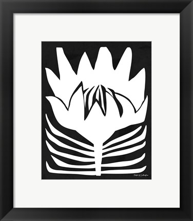 Framed Flower Power II WB Print