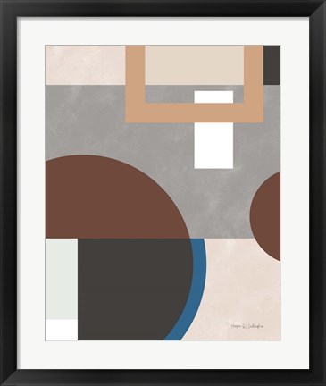 Framed Soft Modern II Gray Print