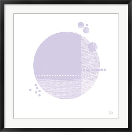 Framed Tribeca II Purple Print