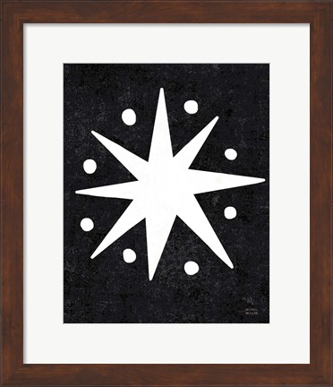 Framed Christmas Whimsy Star Print