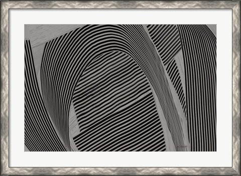 Framed Weaving I Gray Crop Print