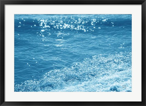 Framed Sparkling Waters II Print