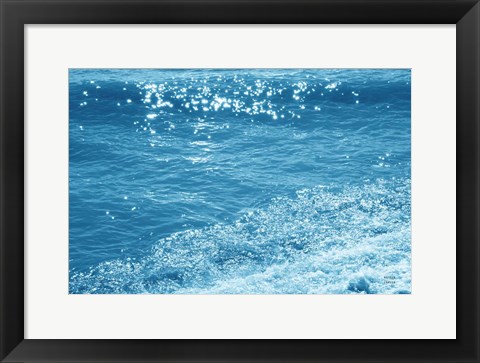 Framed Sparkling Waters II Print