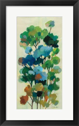 Framed Green Branches II Print