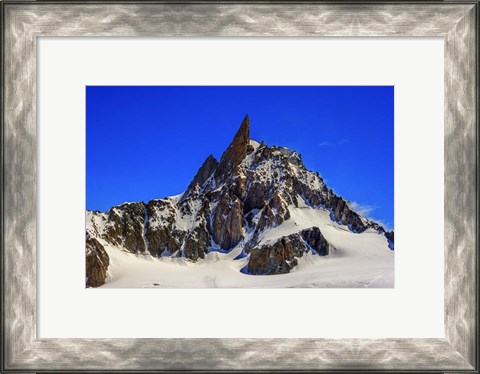 Framed Dente Del Gigante Mountain in the Mont Blanc Massif Print
