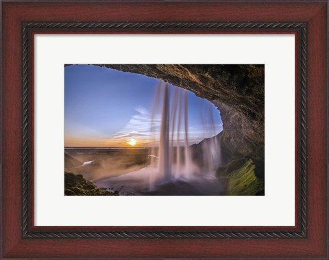Framed Seljalandsfoss Waterfall, Iceland Print