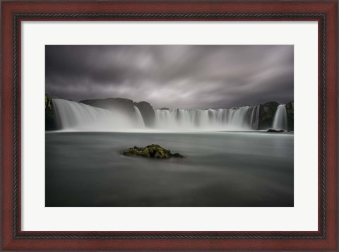 Framed Godafoss Waterfall in Iceland Print