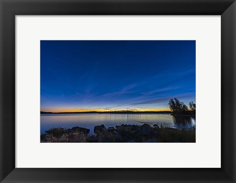Framed Big Dipper and Arcturus in the Evening Twilight at Tibbitt Lake Print