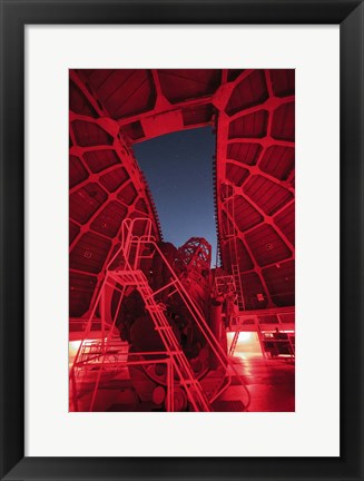 Framed Inside View of a 60-Inch Telescope at Mount Wilson Observatory, California Print