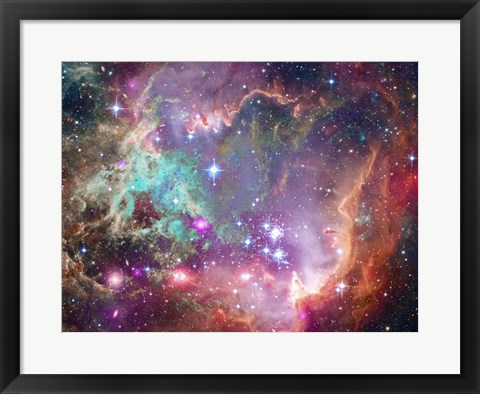 Framed Stellar Nursery in the Rosette Nebula Print