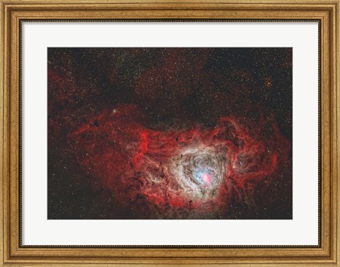 Framed Lagoon Nebula Print