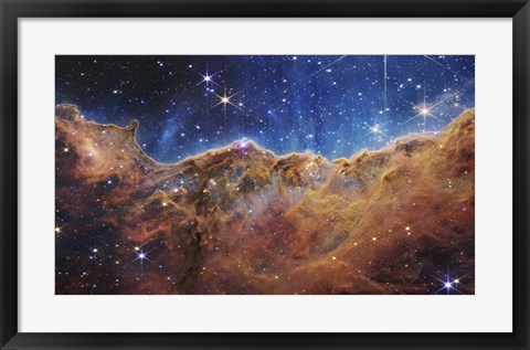 Framed Starforming Region NGC 3324 in the Carina Nebula Print