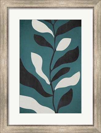 Framed Abstract Leaves Print