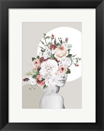Framed Flower Hat I Print