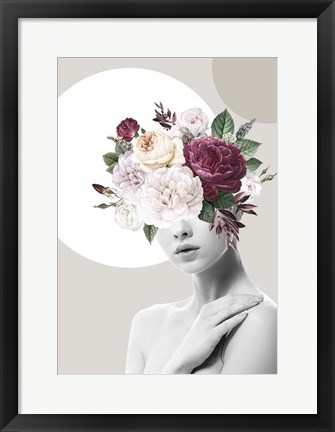 Framed Flower Hat II Print