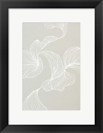 Framed Freeform Leaves II Print