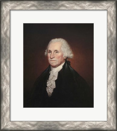 Framed President George Washington Print