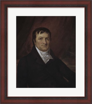 Framed Portrait of John Jacob Astor Print