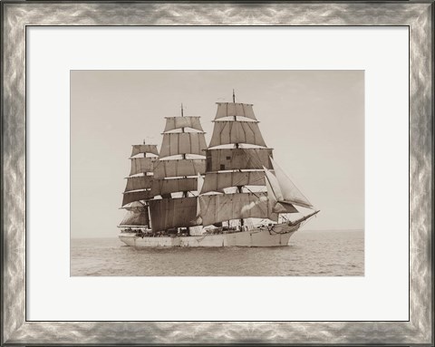 Framed Retro Designed ship GD Kennedy Print