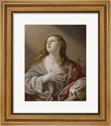 Framed Mary Magdalene Gazing towards Heaven Print