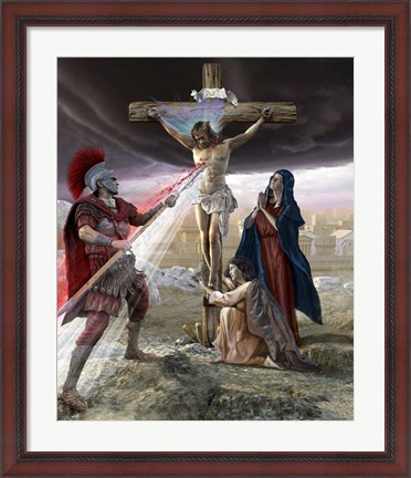 Framed Jesus on the Cross Print
