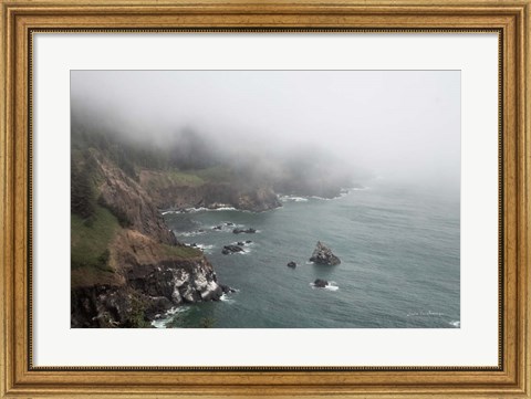 Framed Coastal Fog I Print
