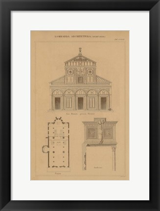 Framed Architecture of Italy Print