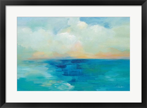 Framed Aquarelle Sea Print