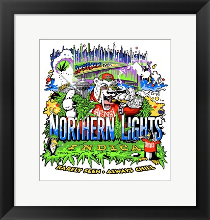 Framed Northern Lights Strain Print