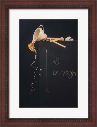 Framed Study With Free Fall Print