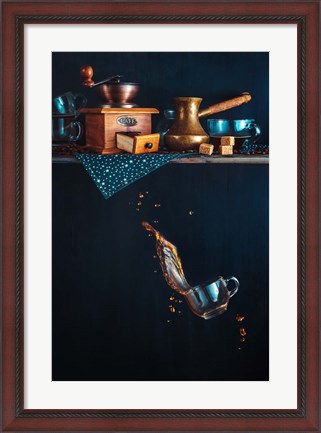 Framed Coffee From The Top Shelf Print