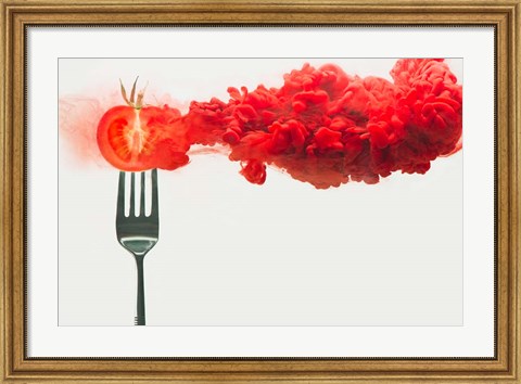 Framed Disintegrated Tomato Print