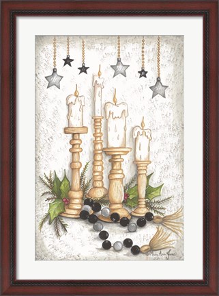 Framed Candlelit Christmas Print